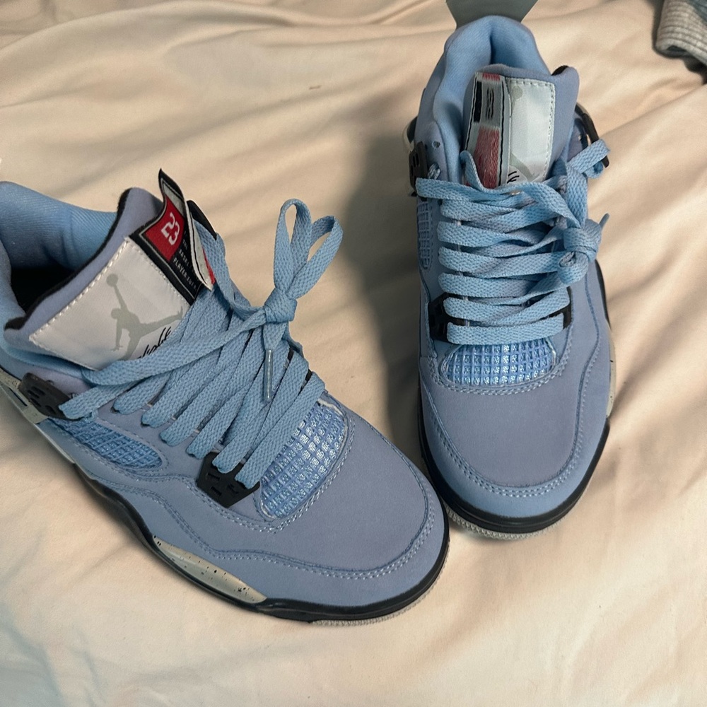 Blue Jordan 4s IV Nike youth 6.5